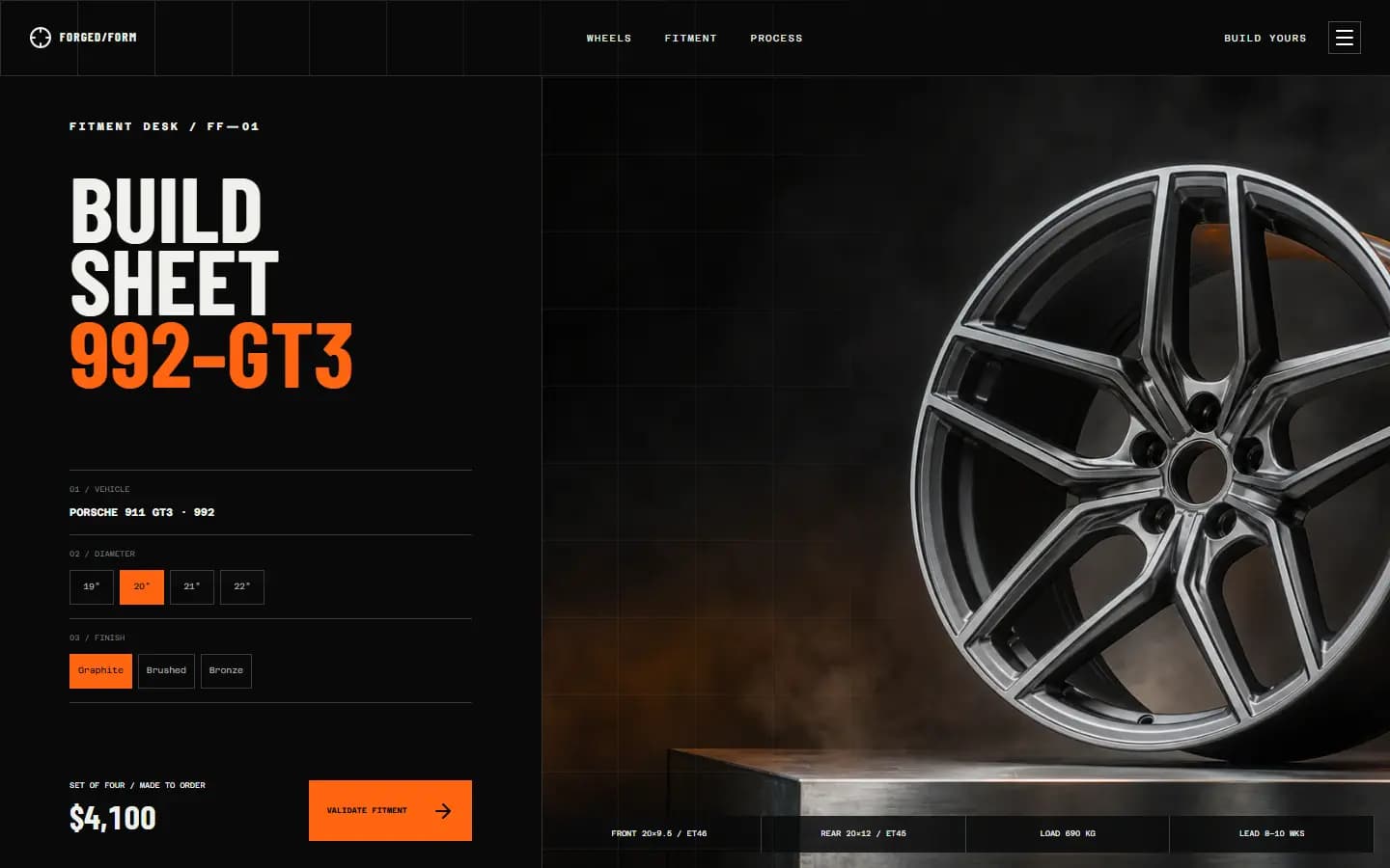 FORGED FORM — Overview website screenshot