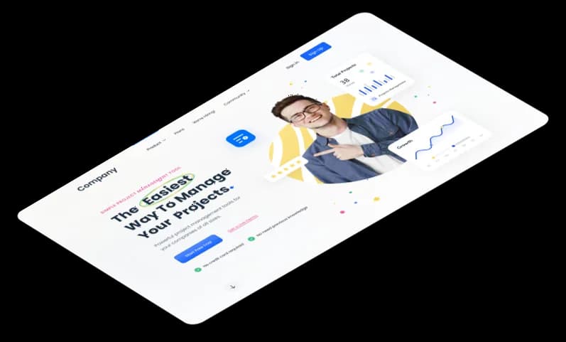 Corporate Websites interface illustration