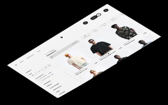E-commerce Stores interface illustration